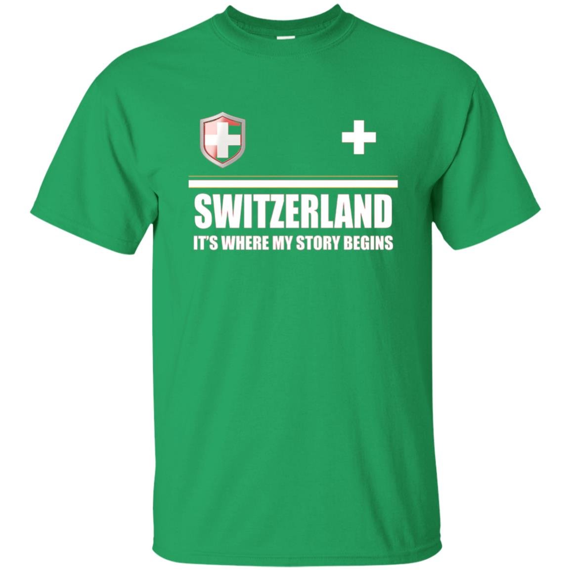 Swiss T-shirt Switzerland Flag T-shirt Irish Green