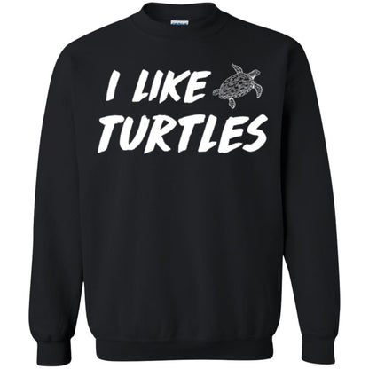 I Like Turtles T-shirt Black