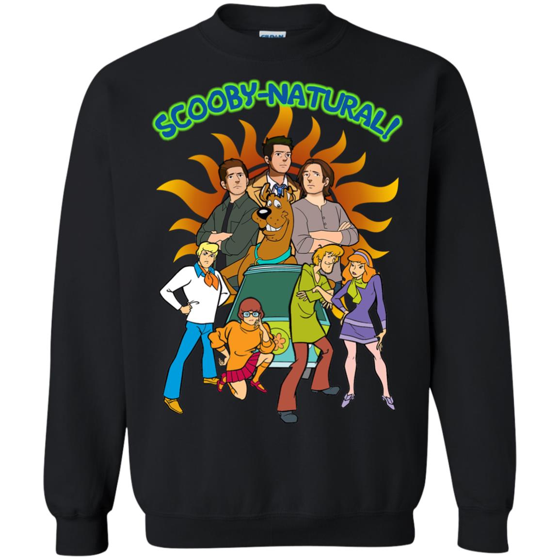Scooby Natural Mystery Team Cartoon Shirt Black