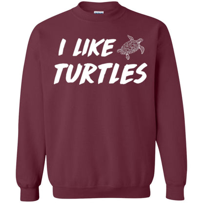 I Like Turtles T-shirt Maroon