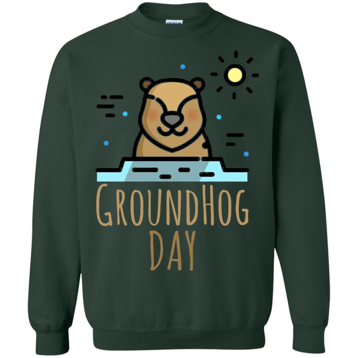 Happy Groundhog Day T-shirt Feb 2nd Forest Green
