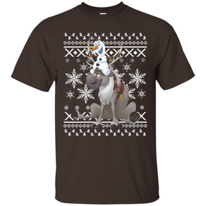 Film T-shirt Frozen Olaf Sven Riding Antler