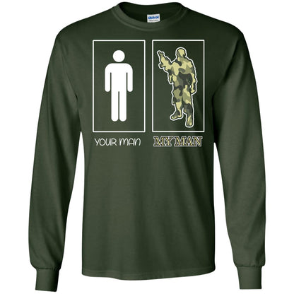 Your Man My Man Military Shirt Forest Green