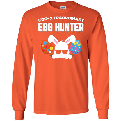 Egg-xtraordinary Egg Hunter Easter Shirt Orange