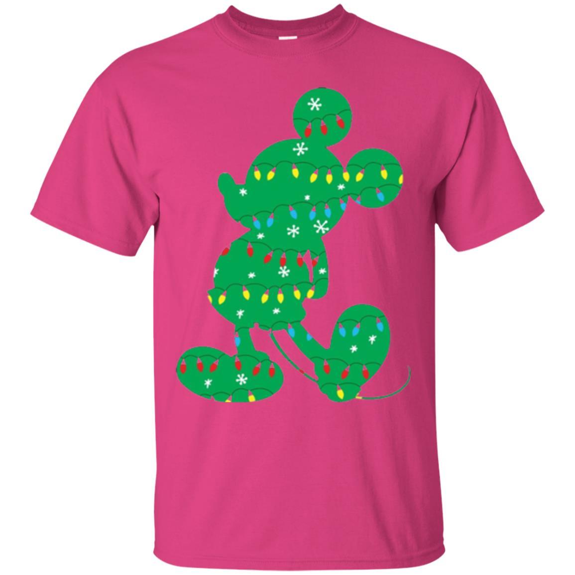 Christmas T-shirt Disney Mickey Mouse Fairy Lights Heliconia