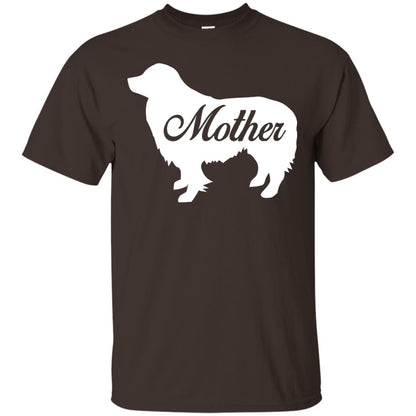 Border Collie Dog Mom T-shirt Dark Chocolate