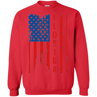 Florida State T-shirt American Flag Red