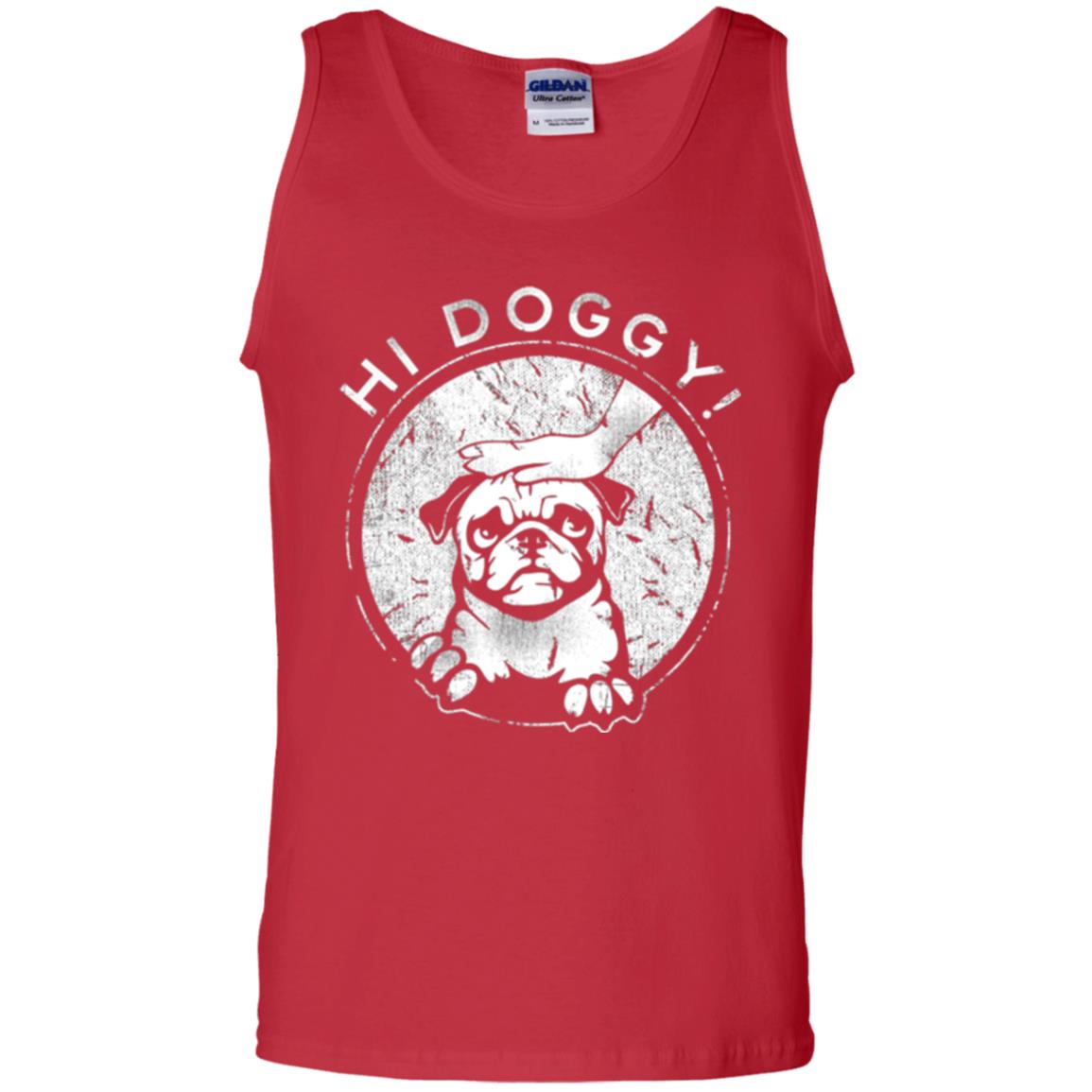 Dog Lovers T-shirt Hi Doggy Red