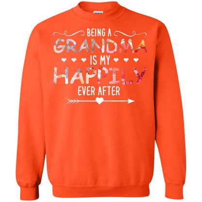 Being Grandma Is My Happily Ever After Parent_s Day Shirt For Grandmother Orange