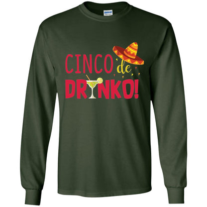 Cinco De Drinko Cinco Mayo 2018 Drinking T-shirt Forest Green