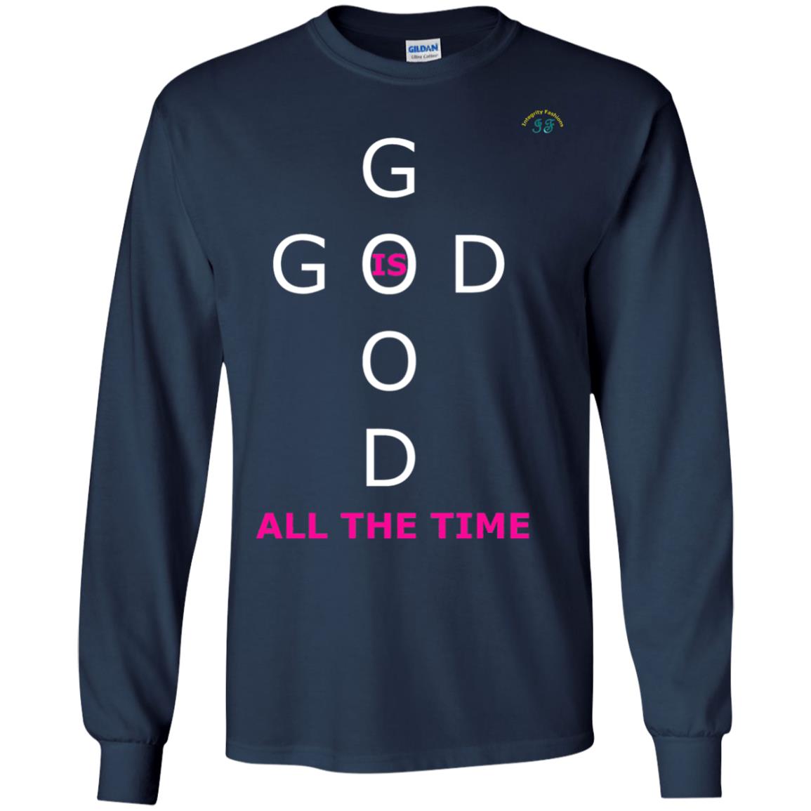 God Is Good All The Time Premium T-shirt Navy