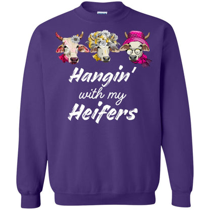 Hangin' With My Heifers Shirt Purple