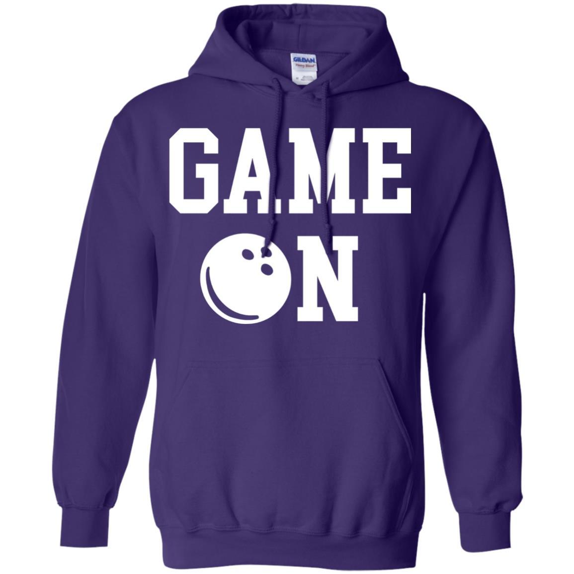 Bowler T-shirt Game On Bowling T-shirt Purple