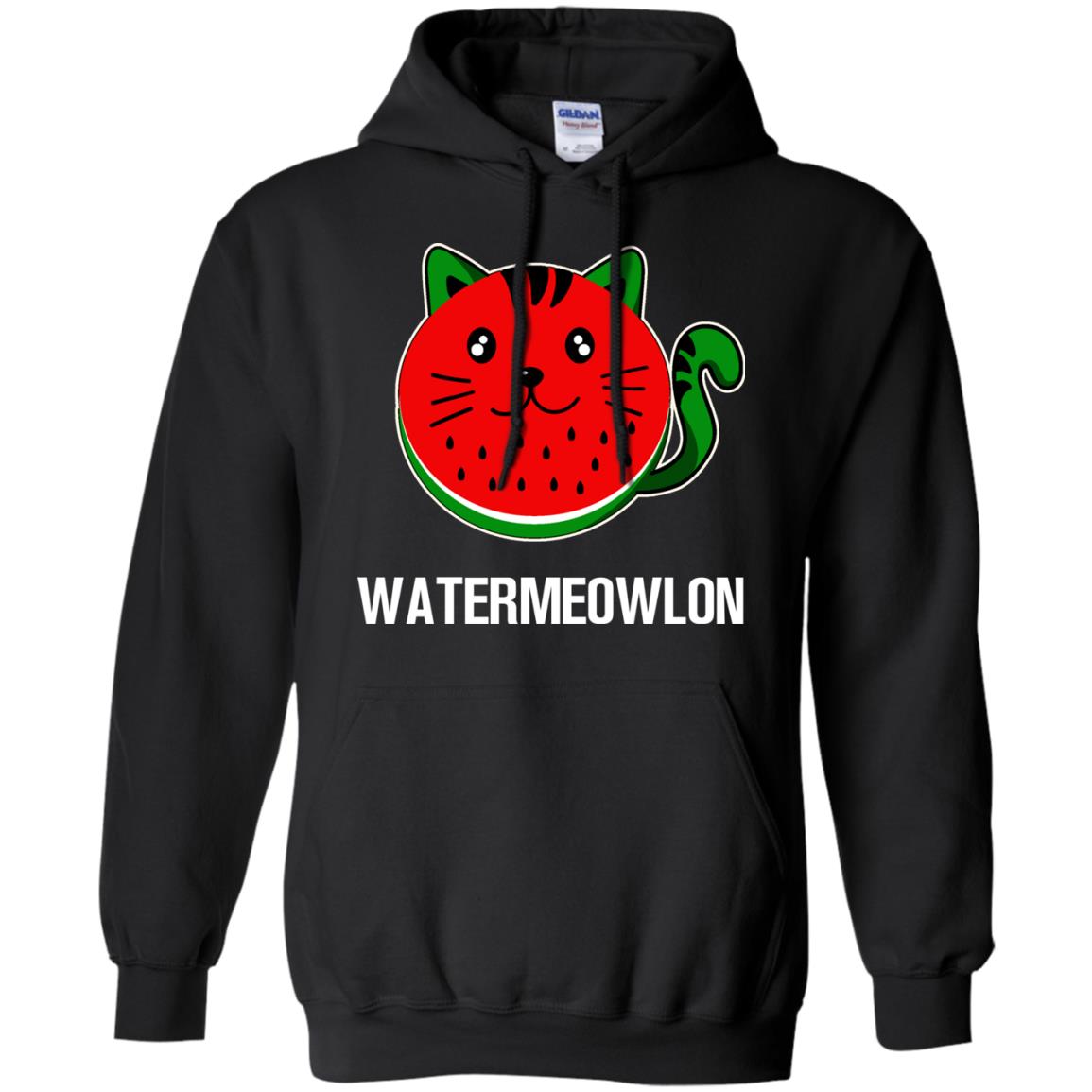 Watermeowlon Funny Summer Melon Fruit ShirtG185 Gildan Pullover Hoodie 8 oz.