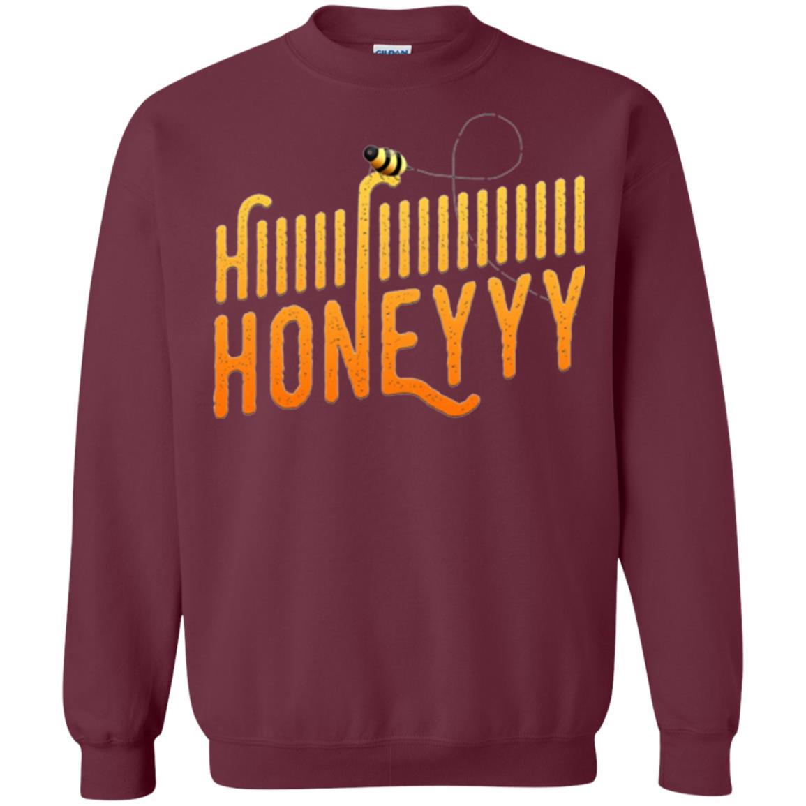 Bee T-shirt Hi Honey T-shirt Maroon