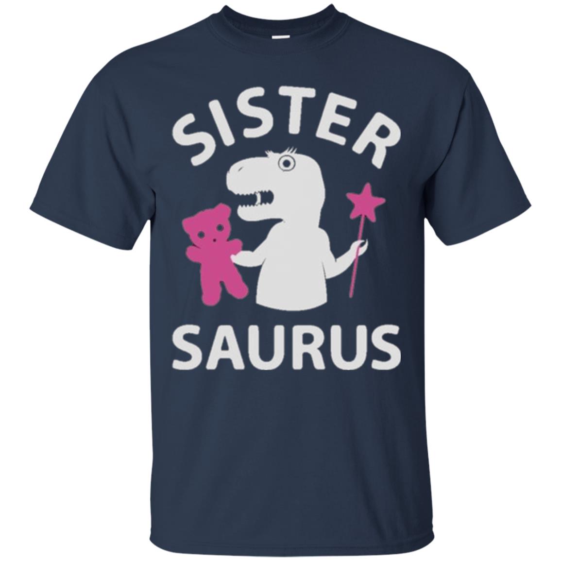 Teestars Sister Saurus T-shirt Navy