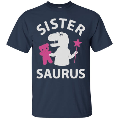 Teestars Sister Saurus T-shirt Navy