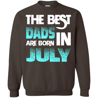 Daddy T-shirt The Best Dads Are Born In July Dark Chocolate