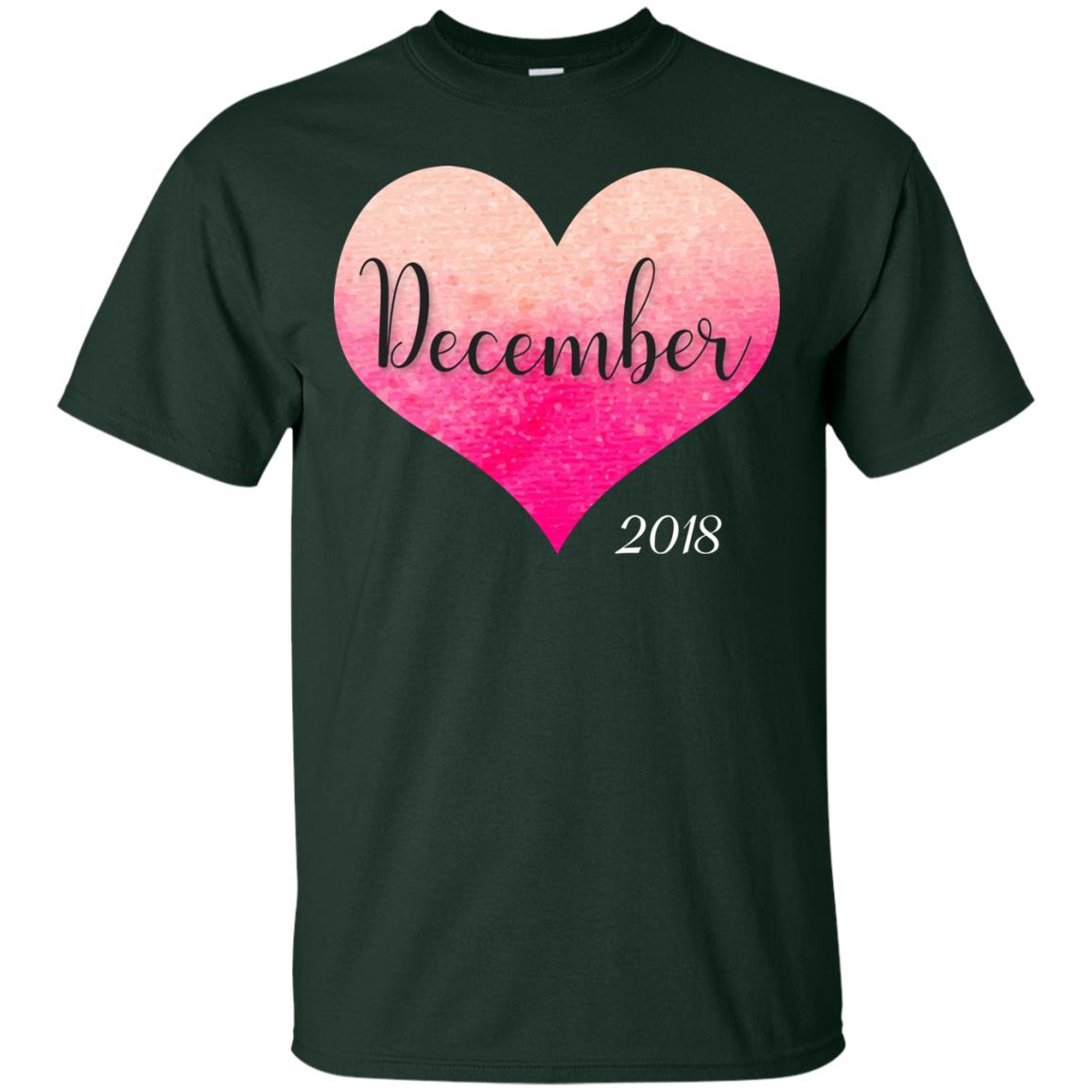 Pregnancy Reveal Announcement Party December 2018 Shirt Forest