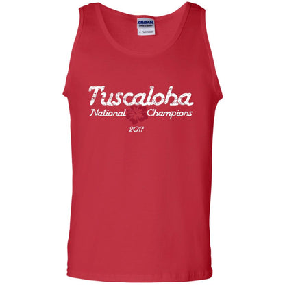 Football T-shirt Alabama Tuscaloha National Champions 2017 Red