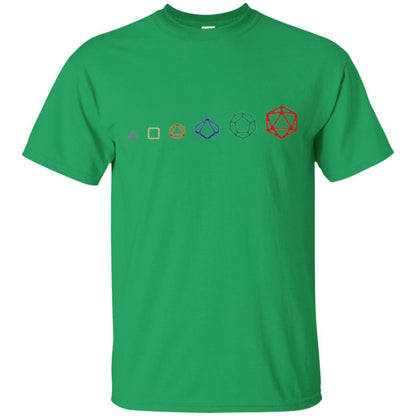 Gamer T-shirt D20 Dice Evolution Role T-shirt Irish Green