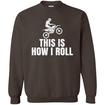 Dirt Bike Rider T-shirt This Is How I Roll Dark Chocolate