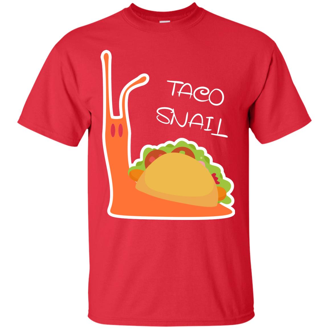 Taco Lover T-shirt Snail Red
