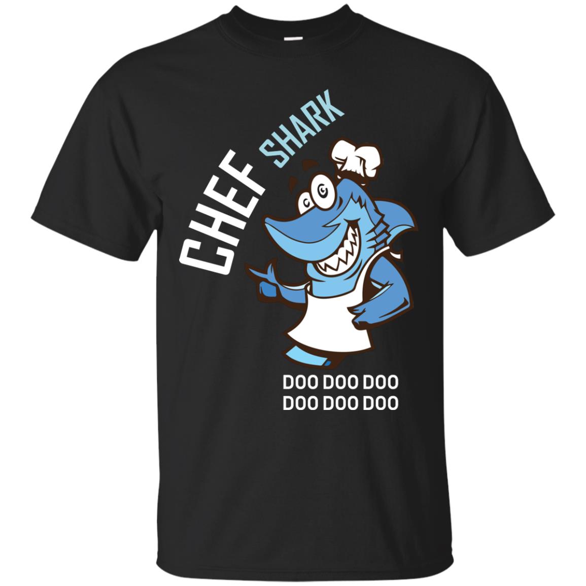 Chef Shark Doo Doo Doo Shirt For Cooker Black