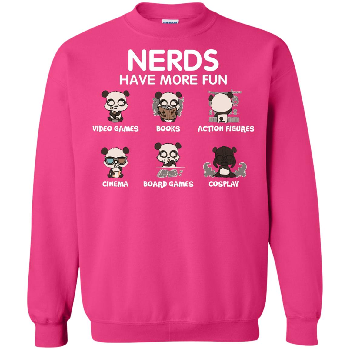 Nerds Have More Fun Video Games Books Action Figures Shirts Heliconia