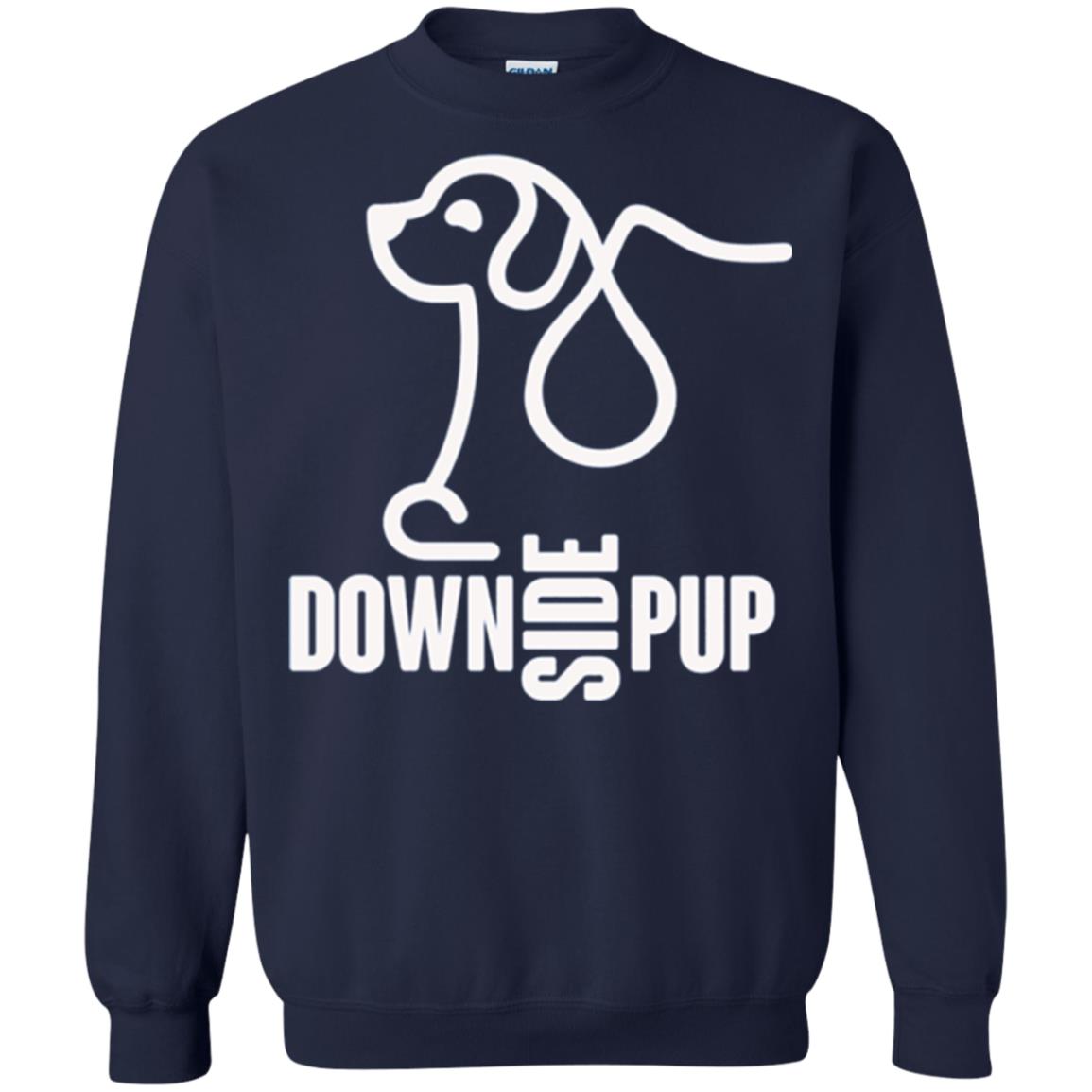 Dog Lover T-shirt Down Side Pup T-shirt Navy