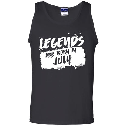 July Birthday Shirt Legends Are Born In July Black