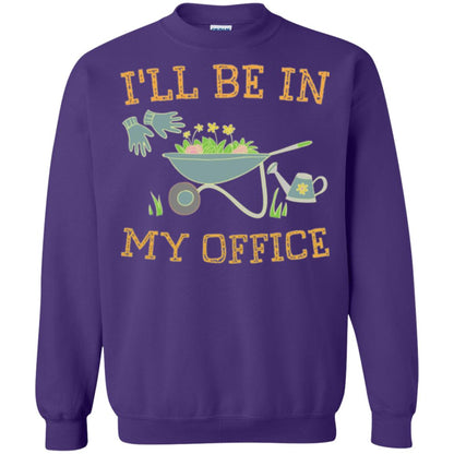 Gardeners T-shirt I_ll Be In My Office Purple