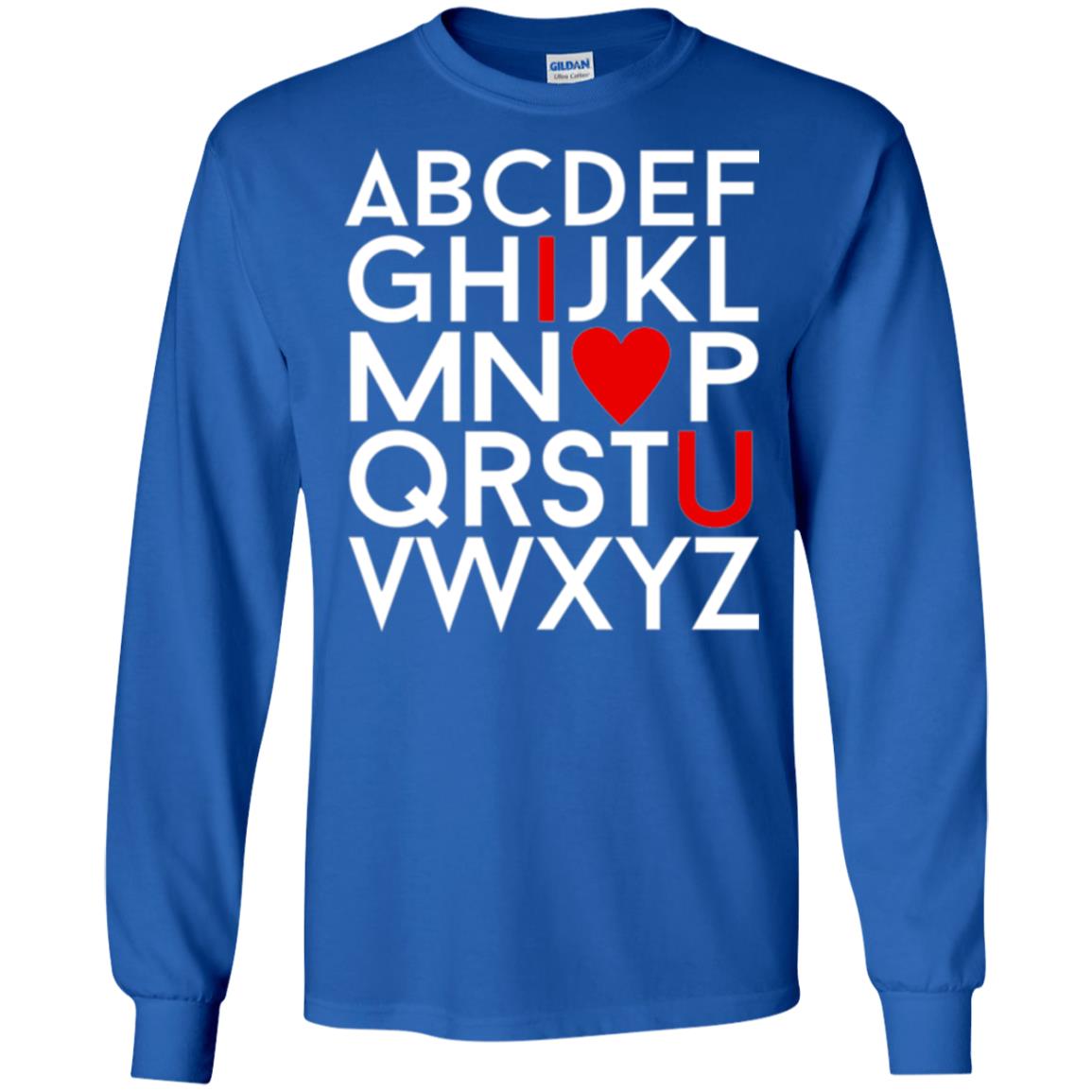 Happy Valentine_s Day Shirt, Alphabel I Love You Royal