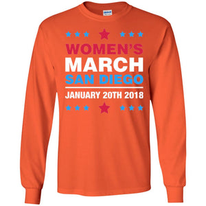 Women's March San Diego January 20th 2018 Protest Women's Right T-shirt