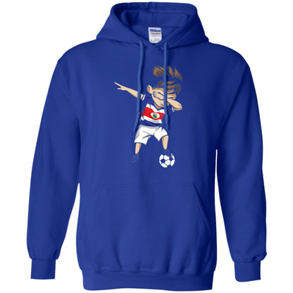 Dabbing Soccer Boy Costa Rica Jersey Football Shirt Royal