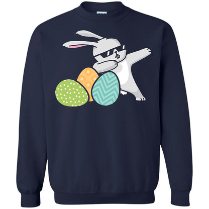 Easter Bunny Dabbing Gift Shirt For Dabbing Lover Navy