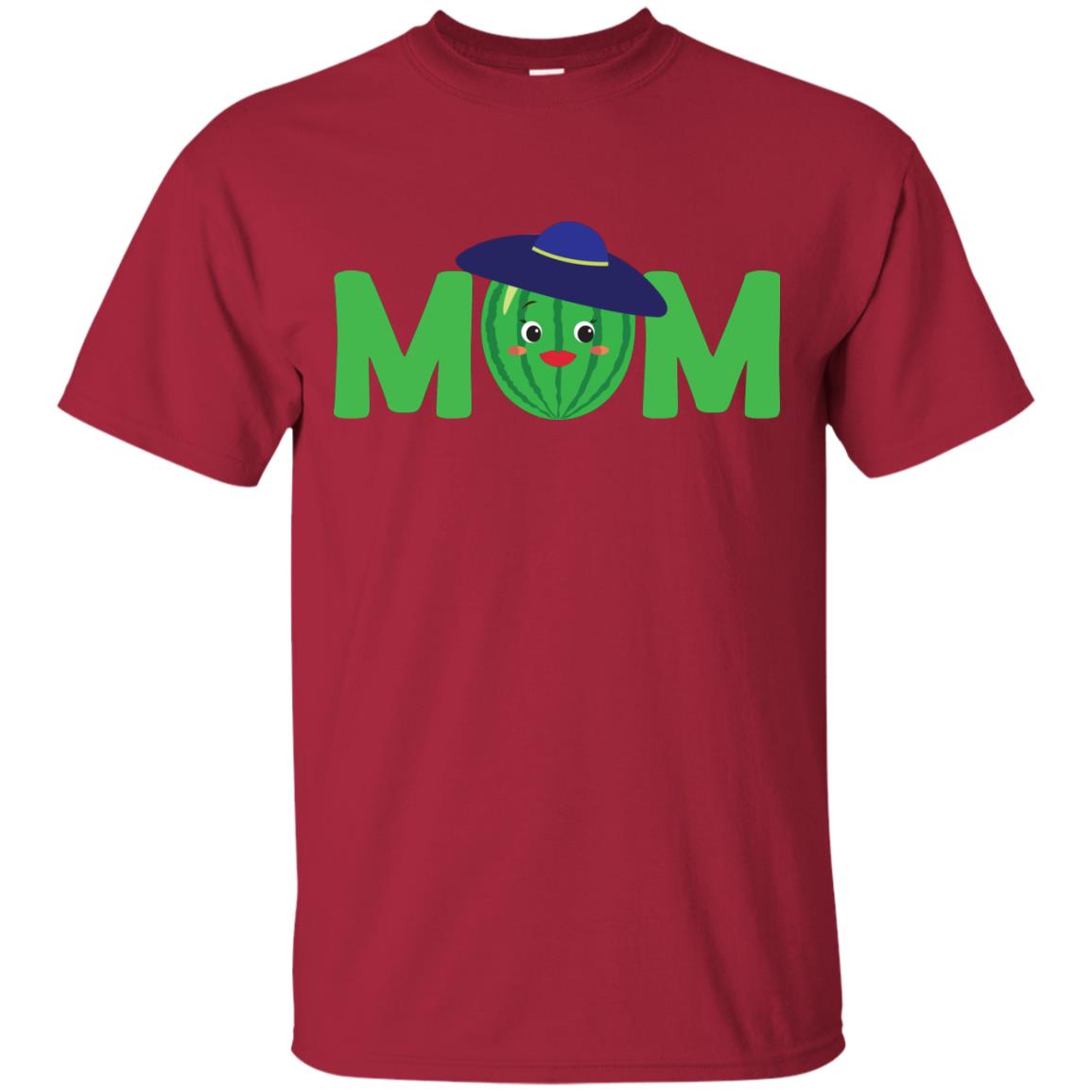 Mom Watermelon Funny Summer Melon Fruit Shirt For Mommy Cardinal