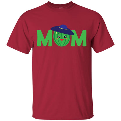 Mom Watermelon Funny Summer Melon Fruit Shirt For Mommy Cardinal