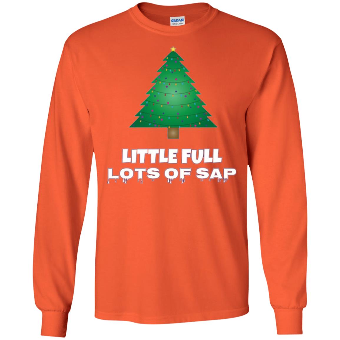 Christmas T-shirt Little Full Lots Of Sap Orange