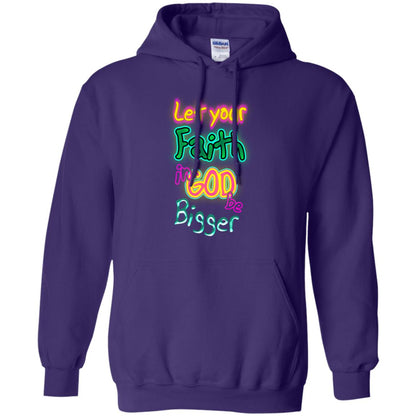 Let Your Faith In God Be Bigger Best Quote Shirt Purple