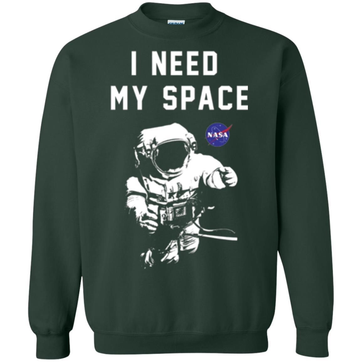 Astronaut T-shirt I Need My Space T-shirt Forest Green