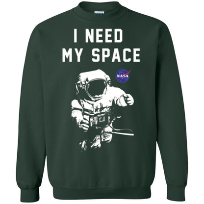 Astronaut T-shirt I Need My Space T-shirt Forest Green