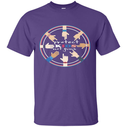 Gun Control Shirt Protect Kids Not Gun Purple