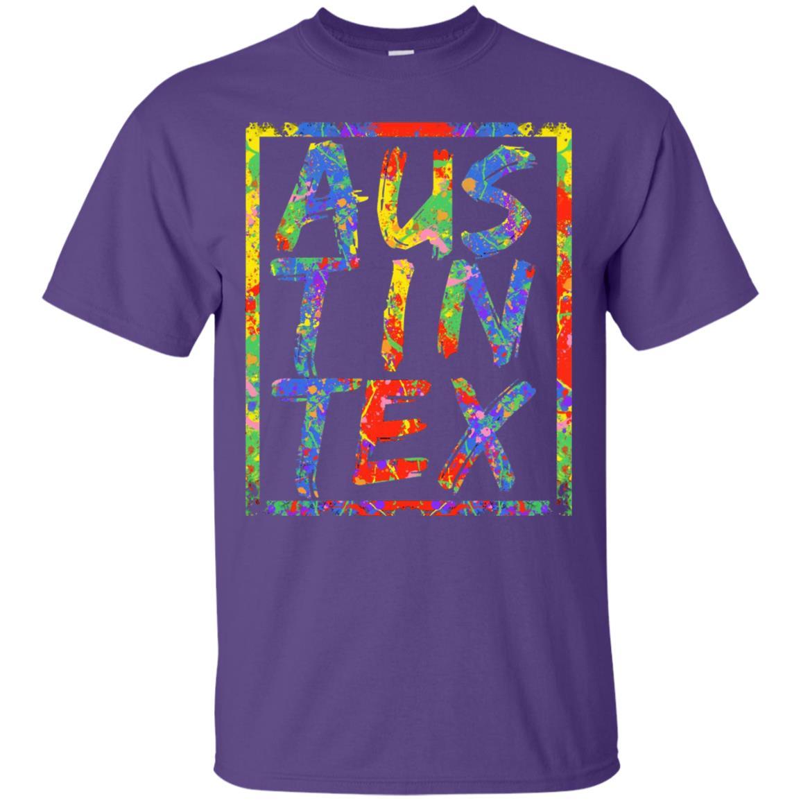 Austin Texas T-shirt Purple