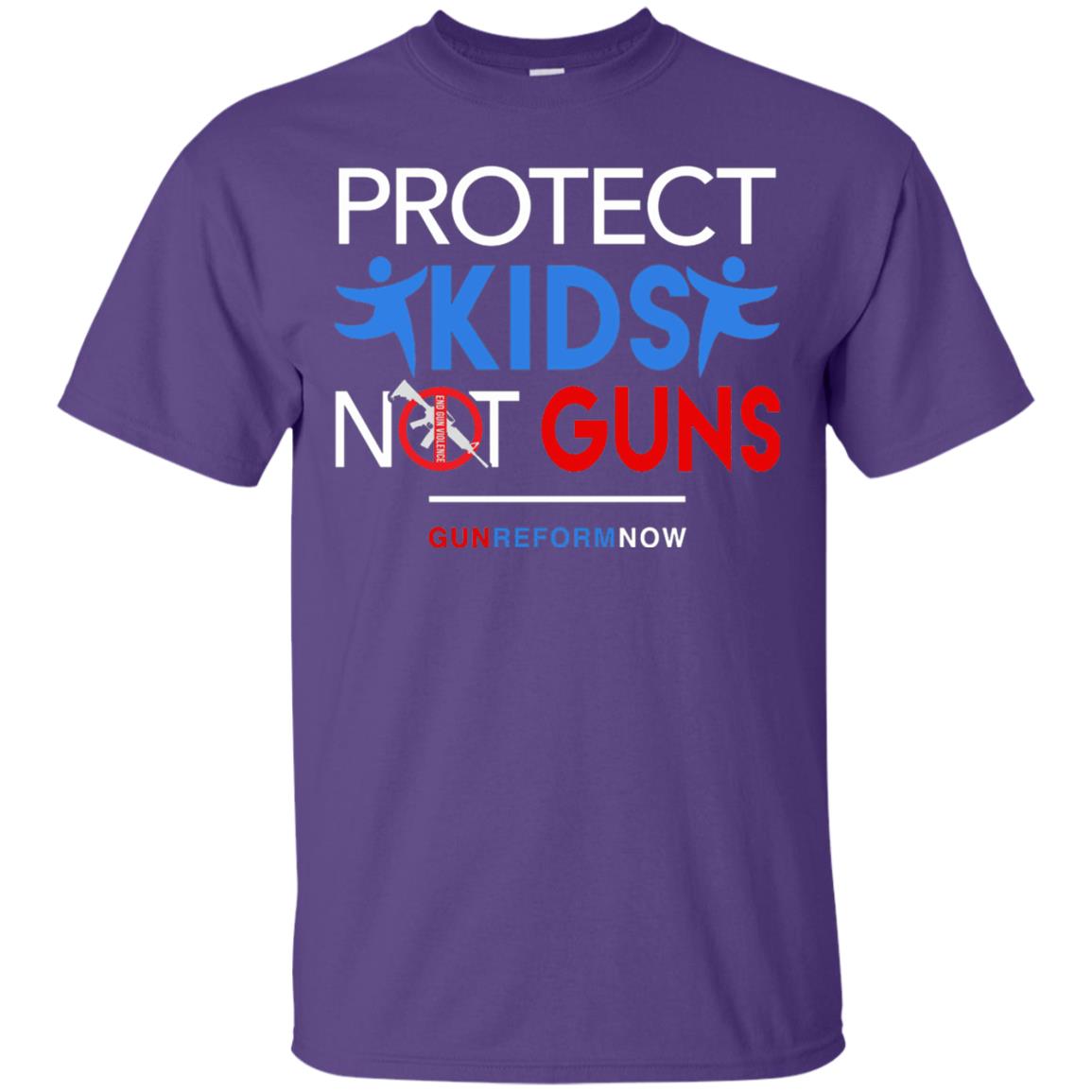 Protect Our Kids Not Guns March For Action T-shirt Purple
