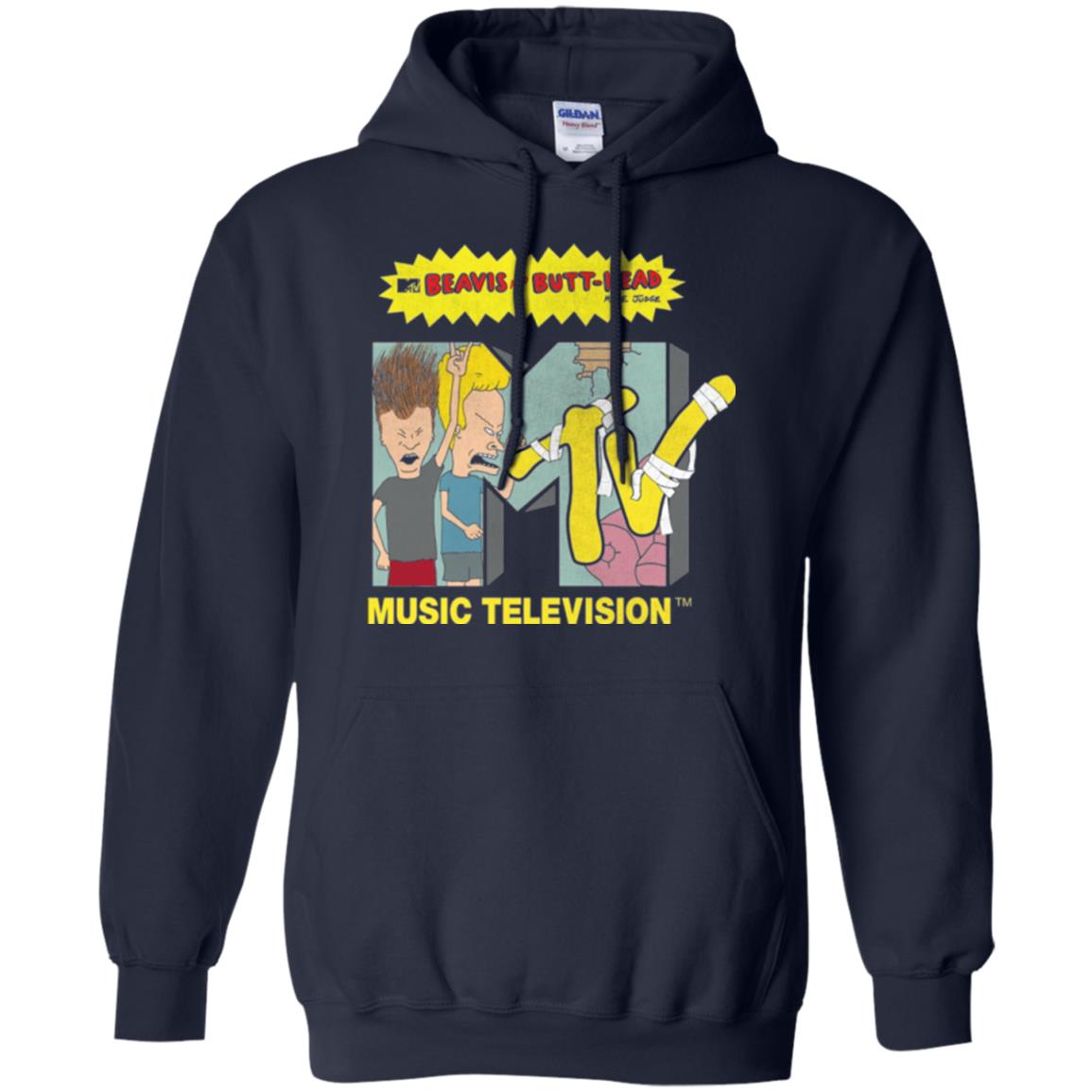 Mtv Logo T-shirt Beavis And Butt Head Navy