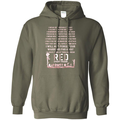 Red Friday Military T-shirt Wear Red Friday Military Green