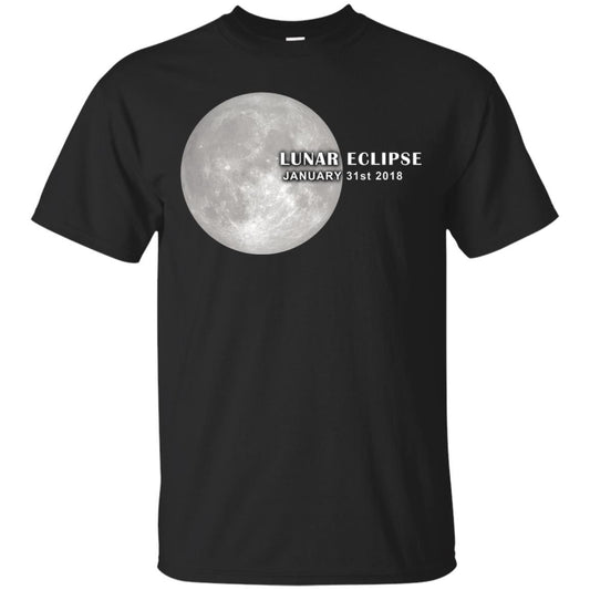 Eclipse January 31st 2018 Total Lunar Eclipse Shirts Black