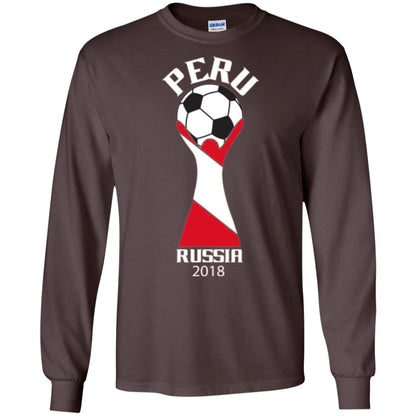 Football Lovers T-shirt Peru Russia 2108 Dark Chocolate