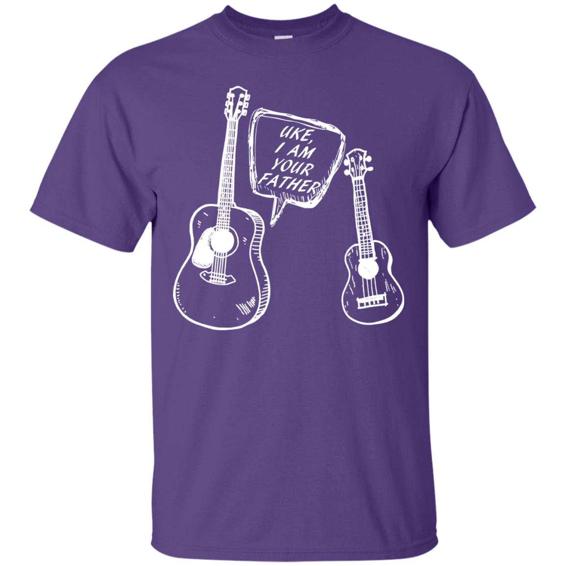 Ukelele I Am Your Father Funny Guitar Saying Shirt For Music Lovers Purple